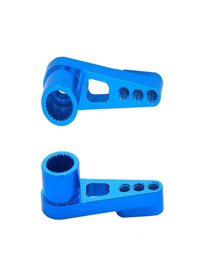 Treehobby 3PCS Treehobby 25T Steering Servo Arm Horn Kits Metal Parts Compatible with Wltoys A949 A959-B A969 A979 k929 RC Hobby Model Car Metal Upgrade Accessories(Blue) - Image 3
